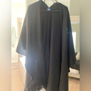 Black Apt 9 brand Poncho